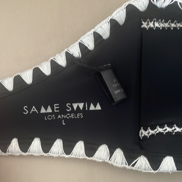 Same Swim Bikini The Babe Top & The Everything Bottom Black/White Size L👙 - Picture 4 of 6